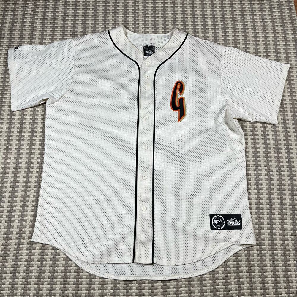 Majestic San Francisco Giants SF White MLB Jersey Men’s Sz XL Preowned